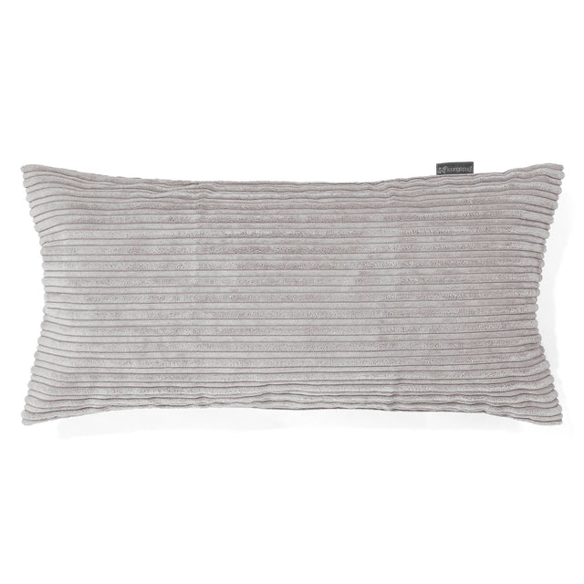 CloudSac 50 Riesen Memory-Schaum Kissenbezug 40 x 80cm - Cord Silber 01