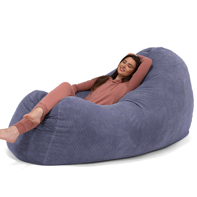 Riesen Sitzsack Couch - Pom-Pom Lila 02