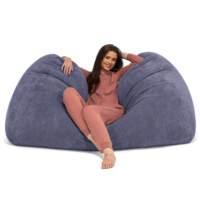 Riesen Sitzsack Couch - Pom-Pom Lila 03