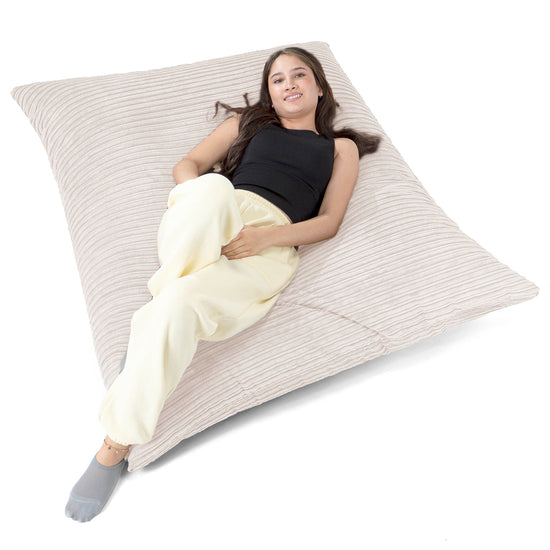 Sitzsack XXL - Cord Elfenbein 02