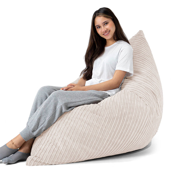 Sitzsack XXL - Cord Elfenbein 03