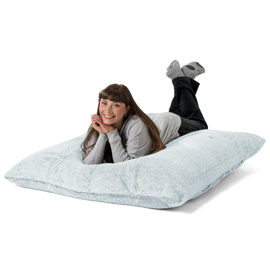 Sitzsack XXL - Kaninchen Kunstfell Pastellblau 03