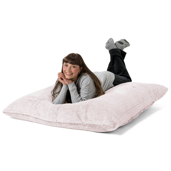 Sitzsack XXL - Kaninchen Kunstfell Pastellrosa 03
