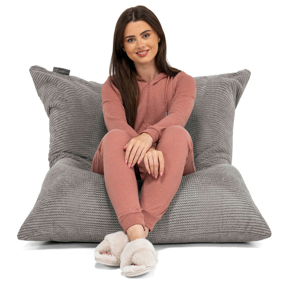 Sitzsack XXL - Pom-Pom Anthrazit 02