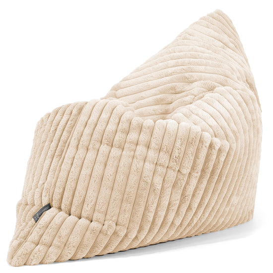 Sitzsack XXL - Ultra Plüsch Cord Creme 02