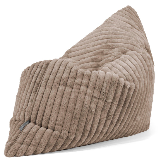Sitzsack XXL - Ultra Plüsch Cord Nerzfarben 02