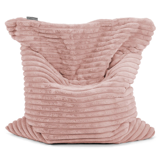 Sitzsack XXL - Ultra Plüsch Cord Pastellrosa 01