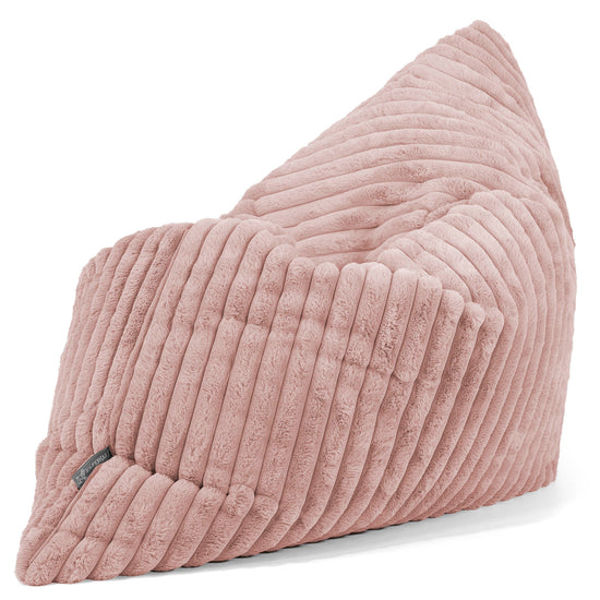Sitzsack XXL - Ultra Plüsch Cord Pastellrosa 02
