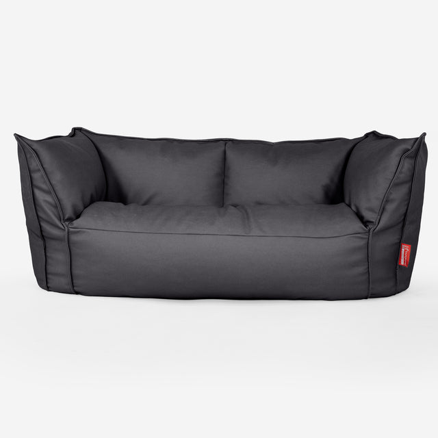 Ruben Sitzsack Sofa - Veganes Leder Schwarz 01