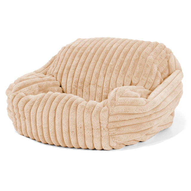 Sabine Sitzsack Sessel - Ultra Plüsch Cord Pfirsich 02