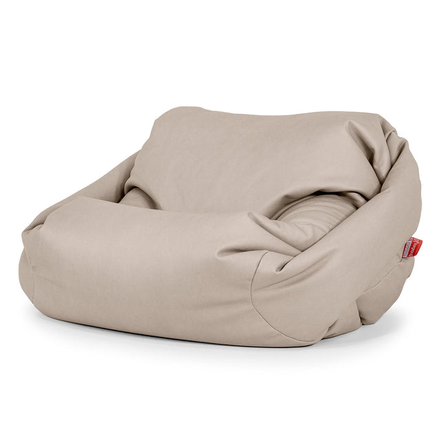 Sabine Sitzsack Sessel - Veganes Leder Elfenbein 01
