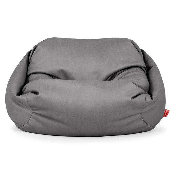 Sabine Sitzsack Sessel - Veganes Leder Grau 02