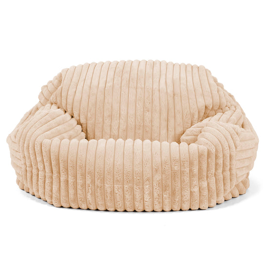 Sabine Sitzsack Sofa - Ultra Plüsch Cord Pfirsich 01