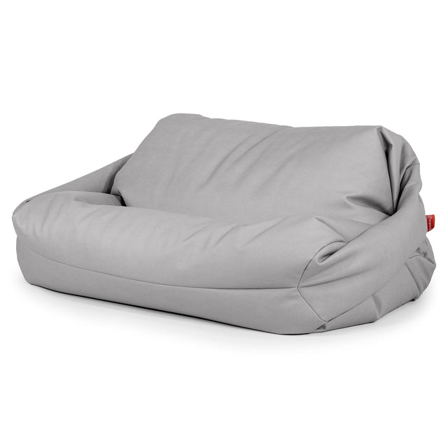 Sabine Sitzsack Sofa - Veganes Leder Grau 01