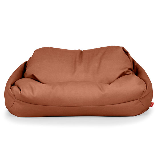 Sabine Sitzsack Sofa - Veganes Leder Kastanienbraun 02