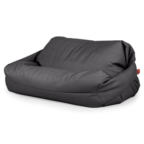 Sabine Sitzsack Sofa - Veganes Leder Schwarz 01
