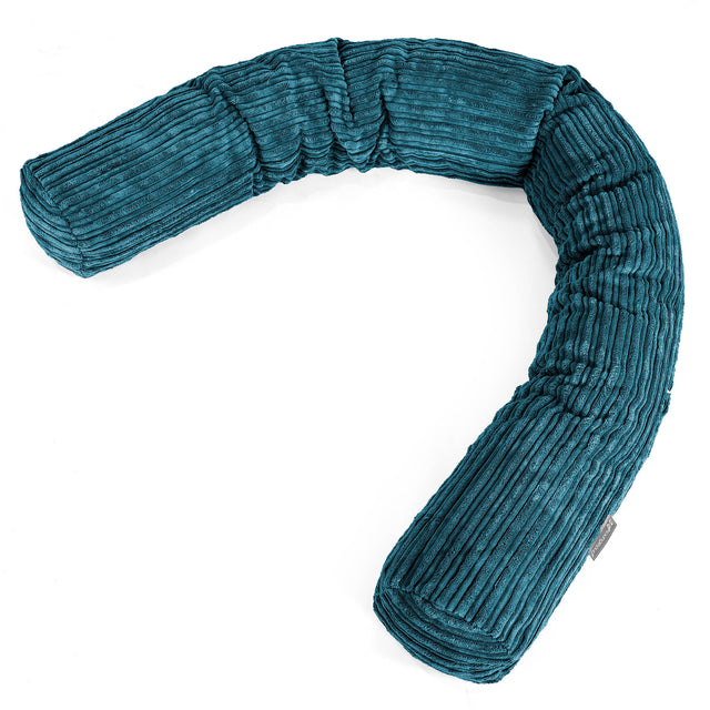 Seitenschläferkissen XXL - Cord Blaugrün 01