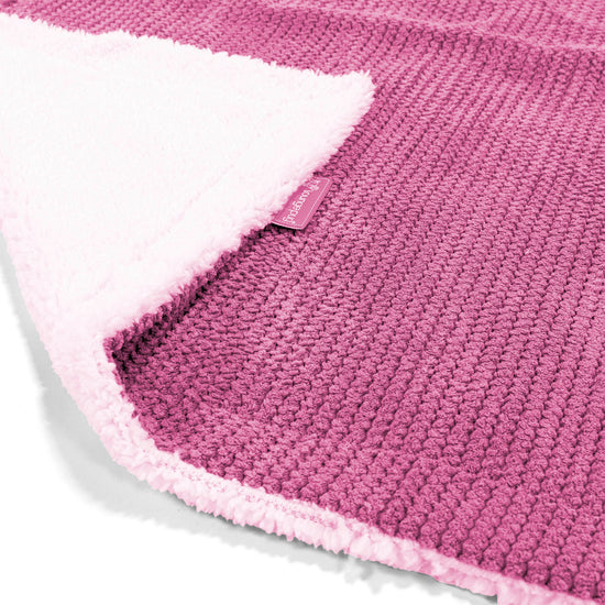 Sherpa-Decke - Pom-Pom Pink 02