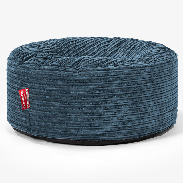 Sitzhocker Pouf - Cord Marineblau 01