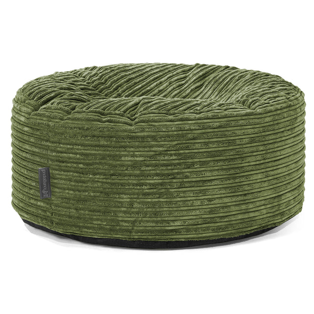Sitzhocker Pouf - Cord Nadelwaldgrün 01