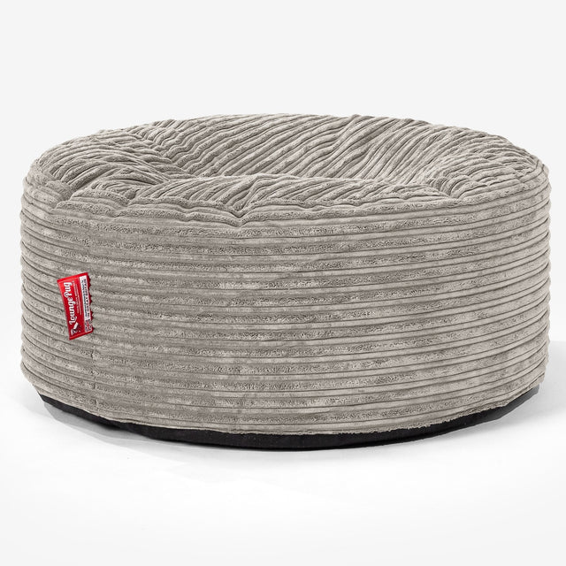 Sitzhocker Pouf - Cord Nerzfarben 01