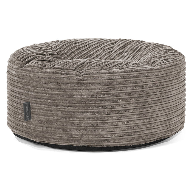 Sitzhocker Pouf - Cord Schiefergrau 01
