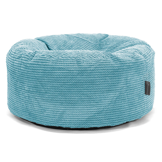 Sitzhocker Pouf - Pom-Pom Türkis 01