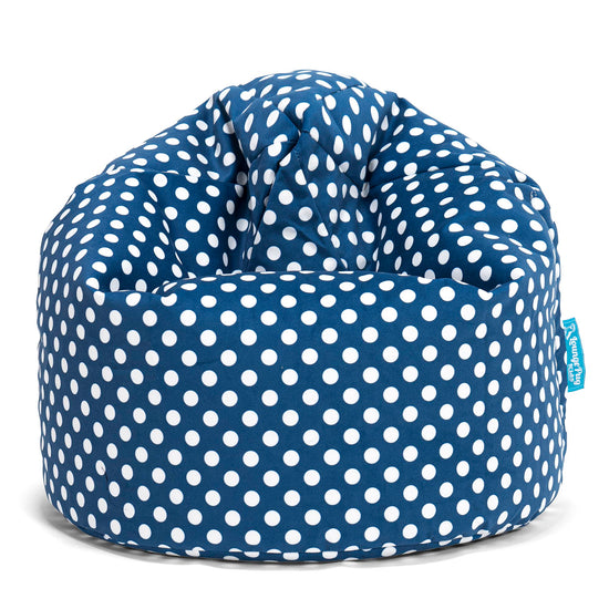 Sitzsack Kinder - Druck Blau Getupft 01