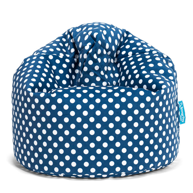 Sitzsack Kinder - Druck Blau Getupft 01