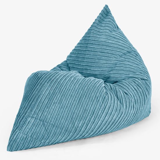 Sitzsack Kinder XL 2-14 jahren - Cord Türkis 02