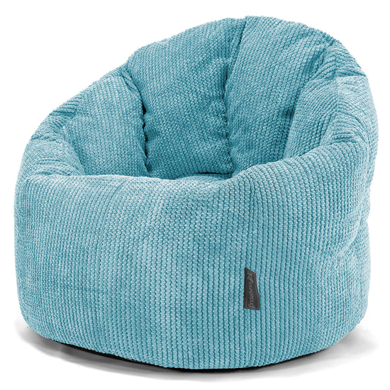 Sitzsack Kuschel Lounge Sessel - Pom-Pom Türkis 01