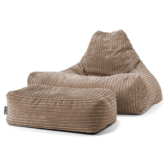 Sitzsack Lounge Sessel - Cord Mocca 02