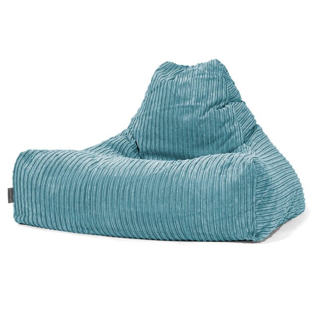 Sitzsack Lounge Sessel - Cord Türkis 01