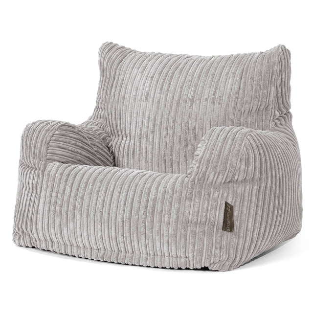 Josephine Sitzsack Ohrensessel - Cord Silbergrau 01