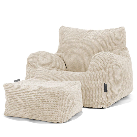 Sitzsack Ohrensessel - Pom-Pom Creme 02