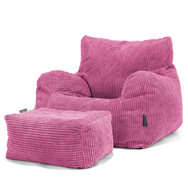 Sitzsack Ohrensessel - Pom-Pom Pink 02