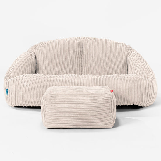 Kindersofa Bubble 2-6 jahren - Cord Elfenbein 02