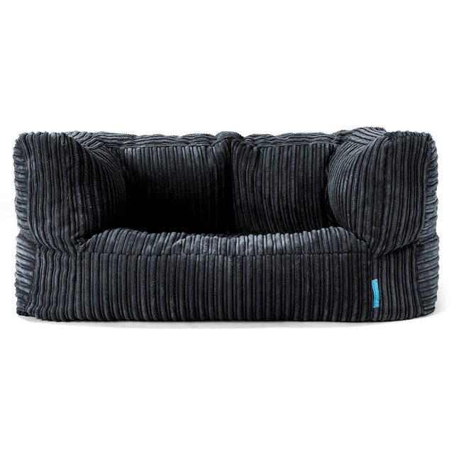 Kindersofa Albert 2-6 jahren - Cord Schwarz 01