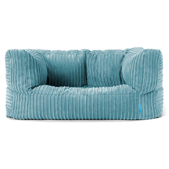 Kindersofa Albert 2-6 jahren - Cord Türkis 01