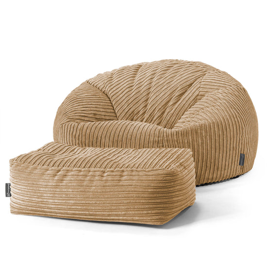 Sitzsack Sofa - Cord Sand 02