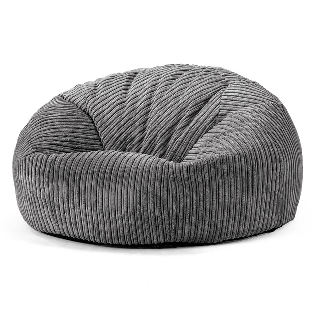 Sitzsack Sofa - Cord Stahlgrau 01