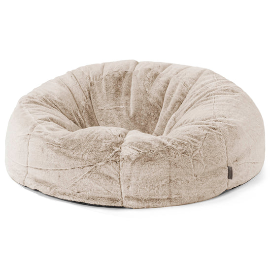 Sitzsack Sofa - Kaninchen Kunstfell Goldbraun 01