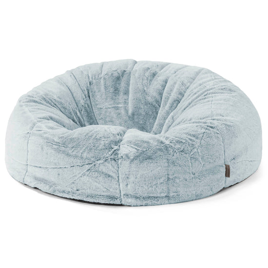 Sitzsack Sofa - Kaninchen Kunstfell Pastellblau 01
