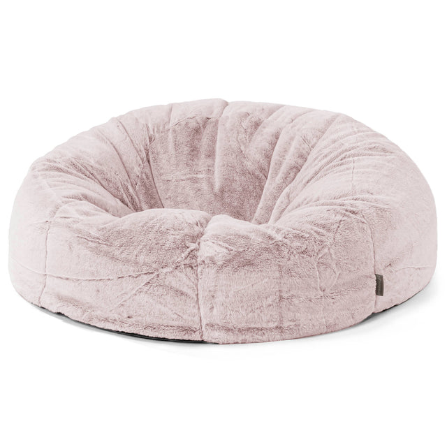 Sitzsack Sofa - Kaninchen Kunstfell Pastellrosa 01