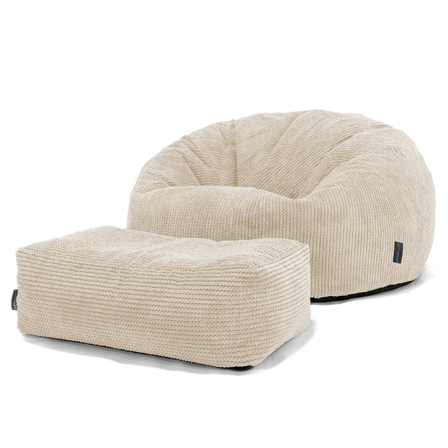 Sitzsack Sofa - Pom-Pom Creme 02