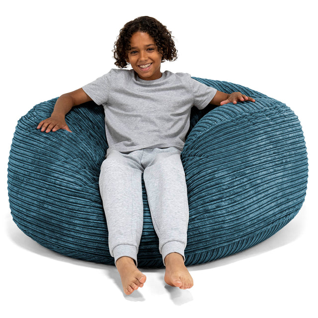 Super Bequemer Riesen Kindersitzsack 6-14 Jahre - Cord Marineblau 01