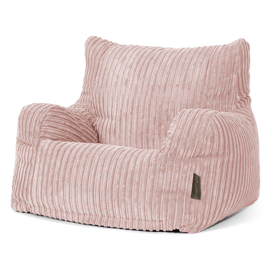 Sitzsack Sessel für Teenager 6-14 Jahre - Cord Rosa 02