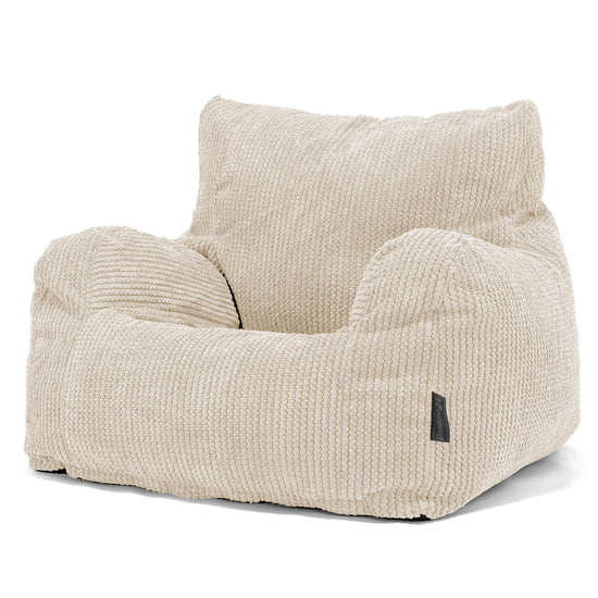 Sitzsack Sessel für Teenager 6-14 Jahre - Pom-Pom Creme 02