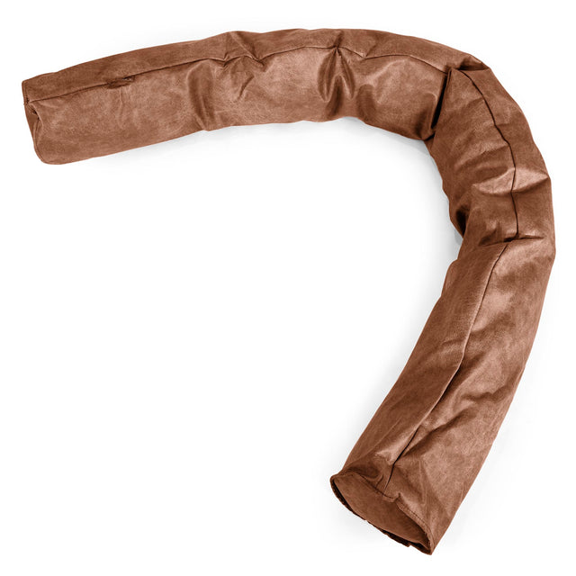 Seitenschläferkissen XXL - Vintage Leder Karamell 01