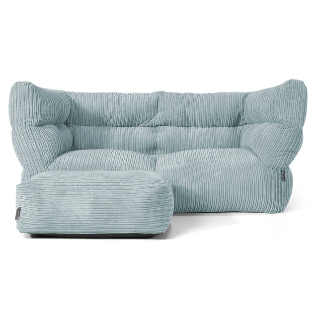 2-Sitzer Louis Sitzsacksofa - Cord Mintgrün 02